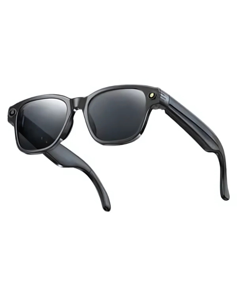 Lunettes connectées 4K IA | Caméra HD mains libres, Contrôle Vocal & Appels Bluetooth
